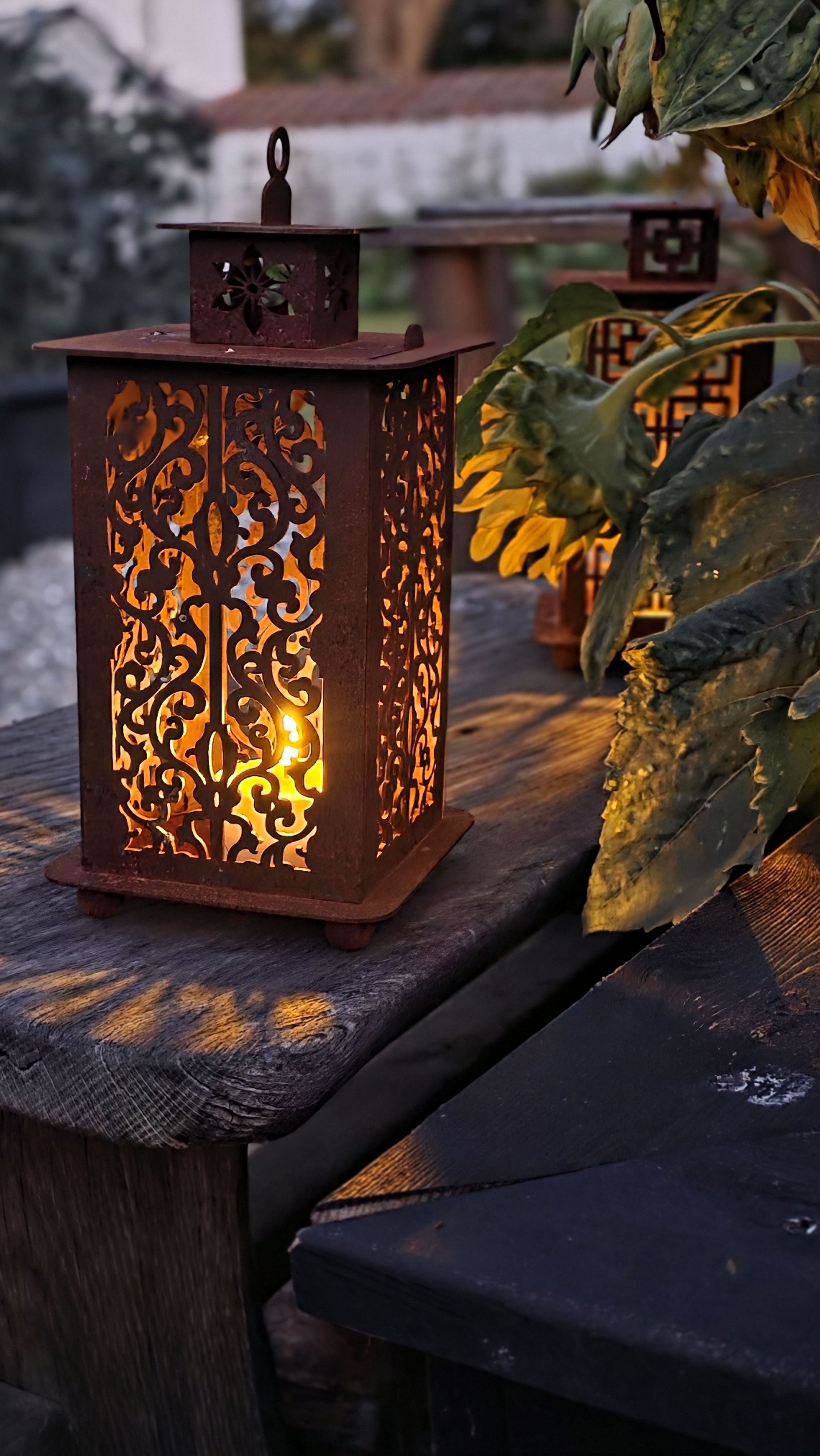 Lille Lanterne i cortenst�l-Lumina 