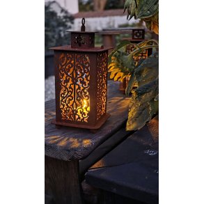 Lille Lanterne i cortenst�l-Lumina 