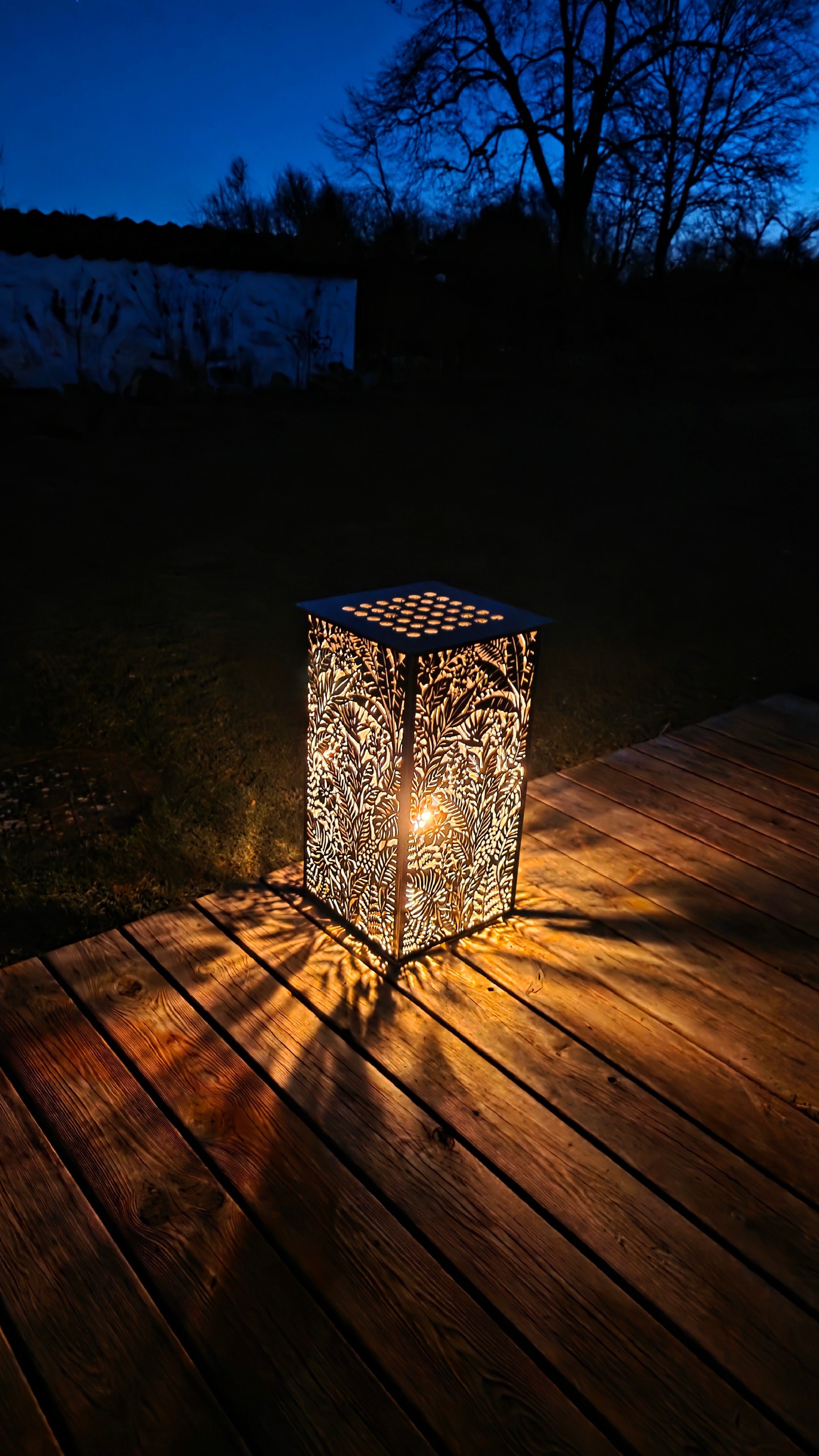 Cortenst�l Lanterne � Skovlys