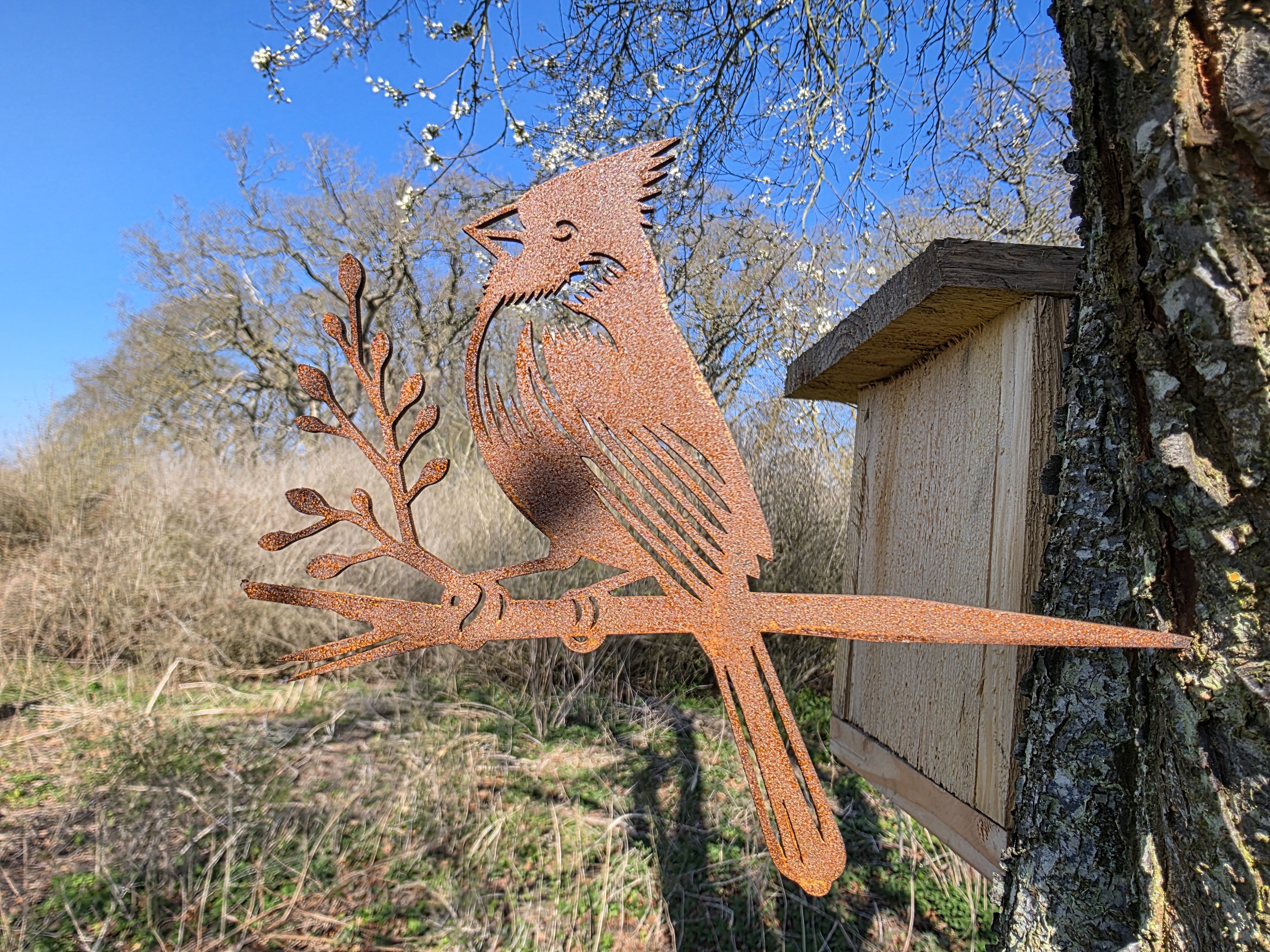 Silkehale i cortenst�l