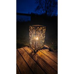 Lanterne i cortenst�l-L�vlys