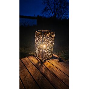 Lanterne i cortenst�l-L�vlys